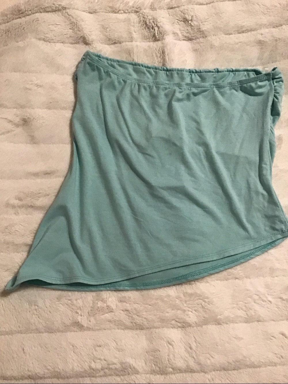 See You Monday Light Blue Asymmetrical tube Top - Picture 3 of 3